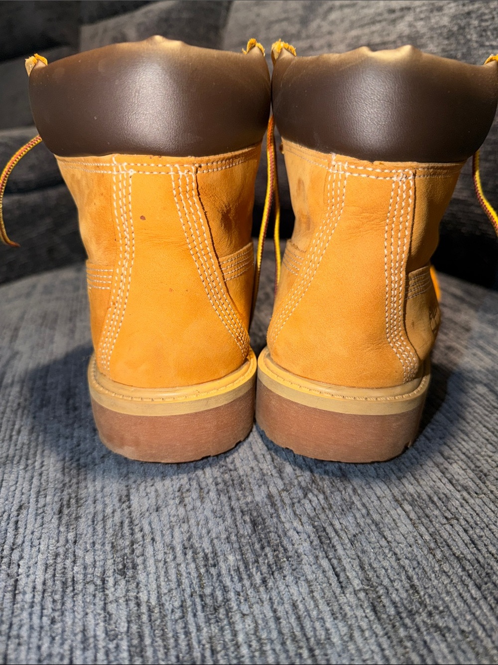 Timberland Women's Wheat/Tan Premium Lace-Up Work Boots - Picture 3 of 5
